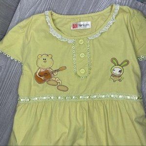 Yenlum collection unique dress with bunny embroidered decora harajuku kawaii